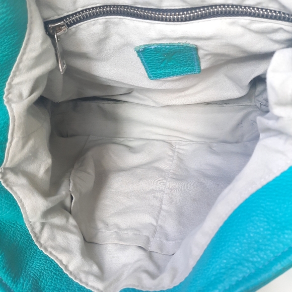 3 Interchangeable Straps KATIE KALSI Handpainted Leather Bucket Shoulder Bag - Picture 7 of 14